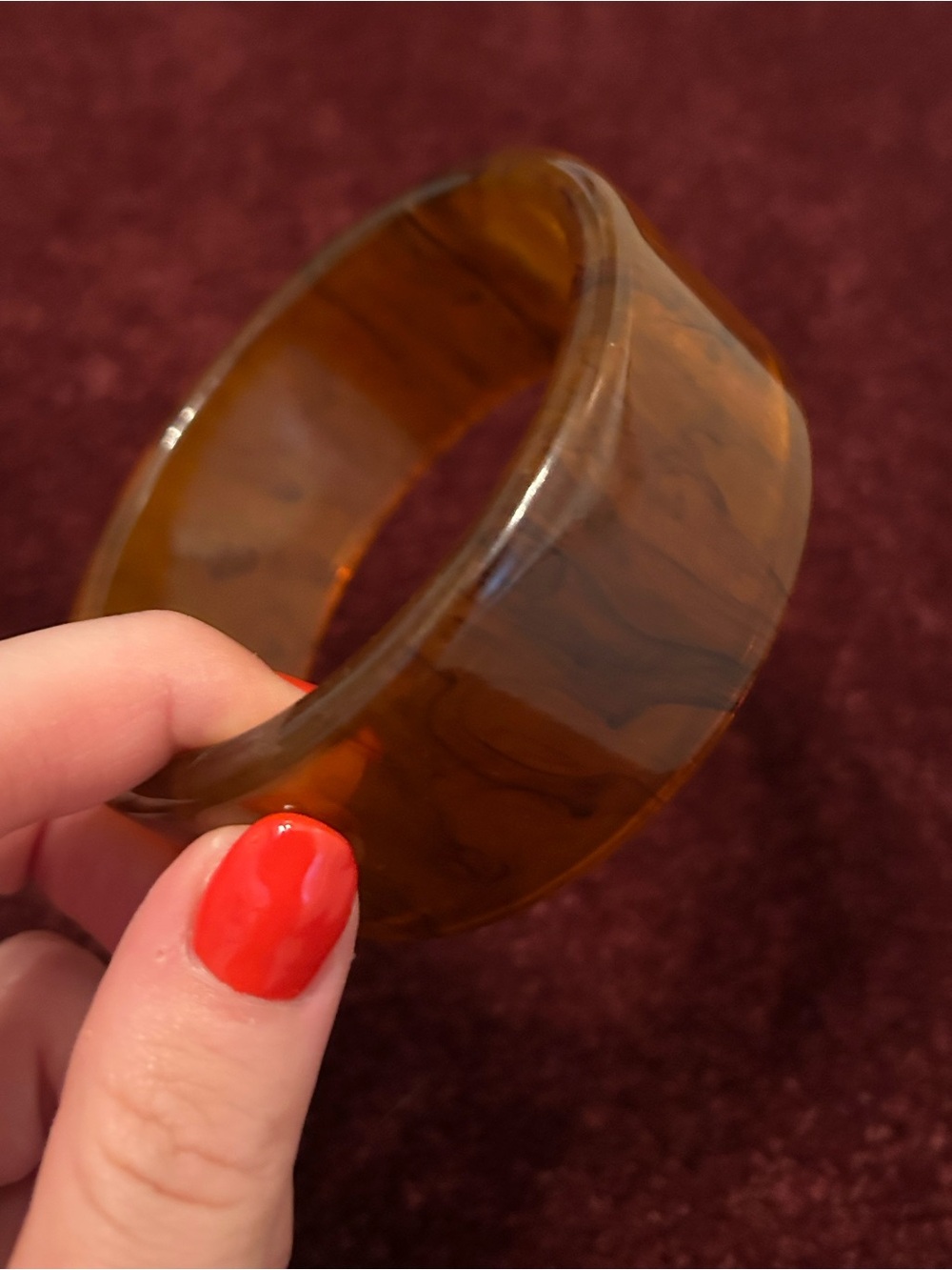 Vintage Apple Juice Bakelite Bangle